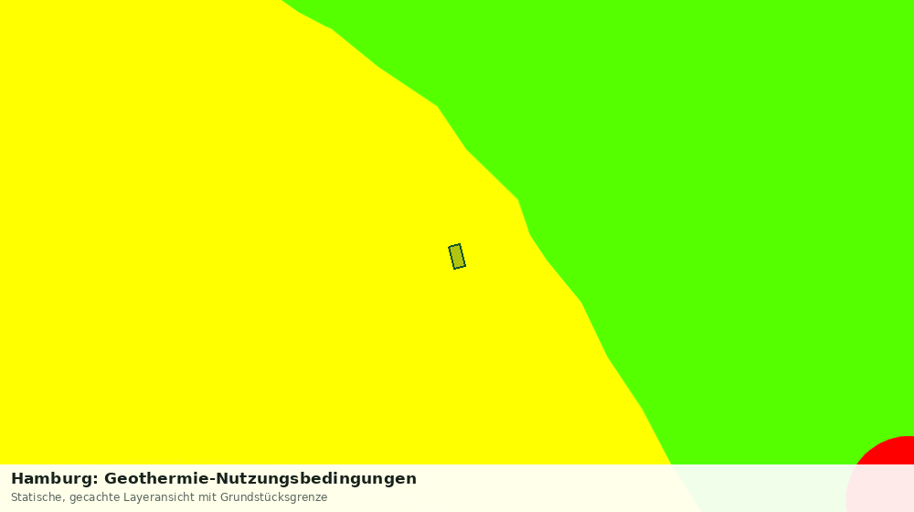 Statische Kartenansicht: Hamburg: Geothermie-Nutzungsbedingungen