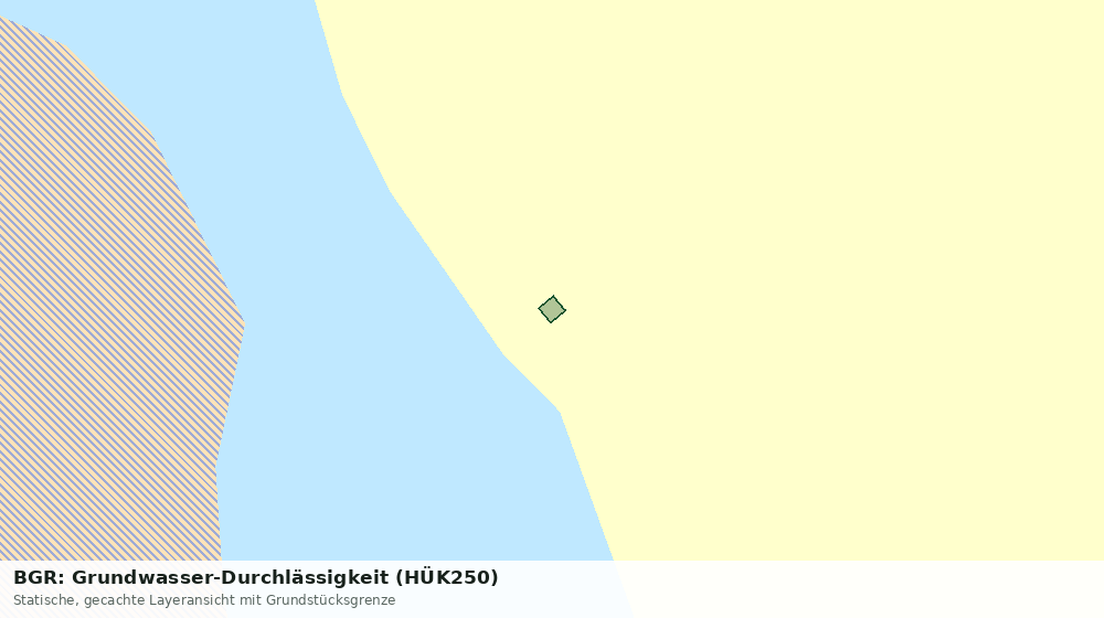 Statische Kartenansicht: BGR: Grundwasser-Durchlässigkeit (HÜK250)