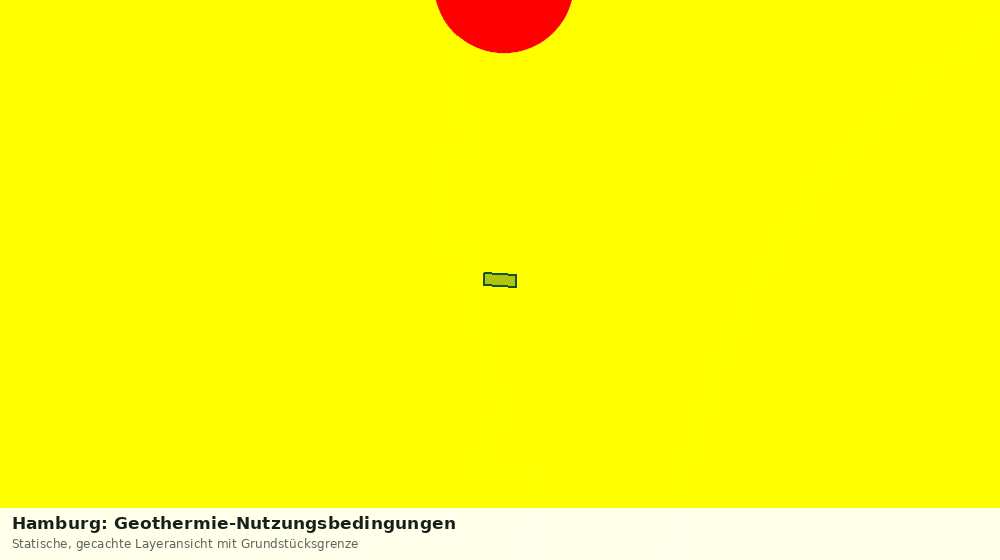 Statische Kartenansicht: Hamburg: Geothermie-Nutzungsbedingungen