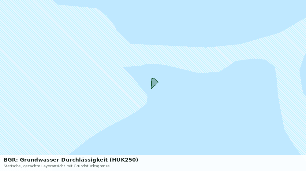 Statische Kartenansicht: BGR: Grundwasser-Durchlässigkeit (HÜK250)
