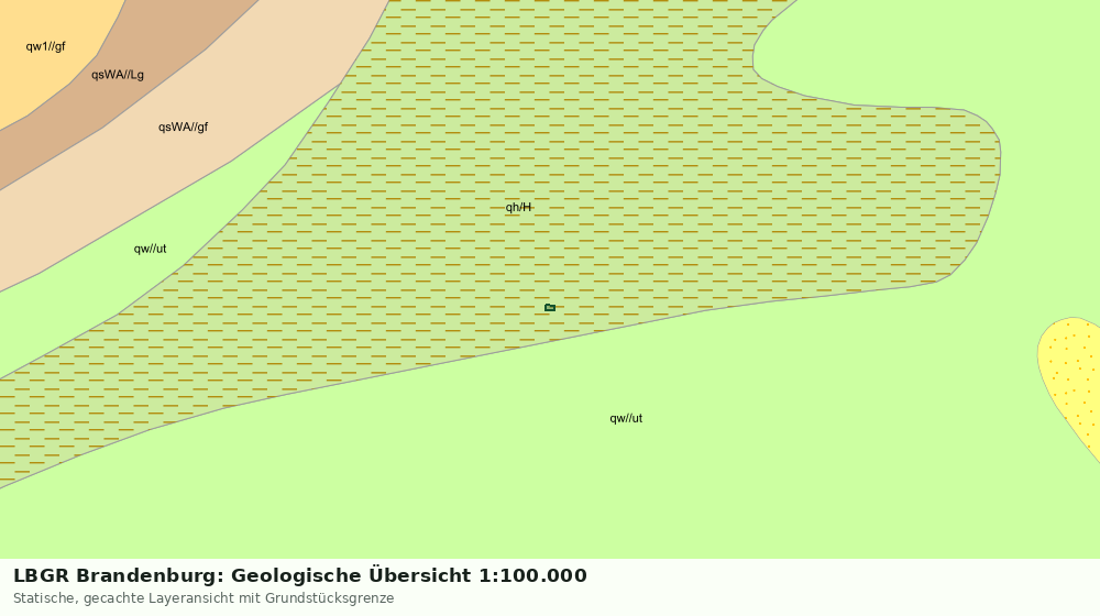 Statische Kartenansicht: LBGR Brandenburg: Geologische Übersicht 1:100.000