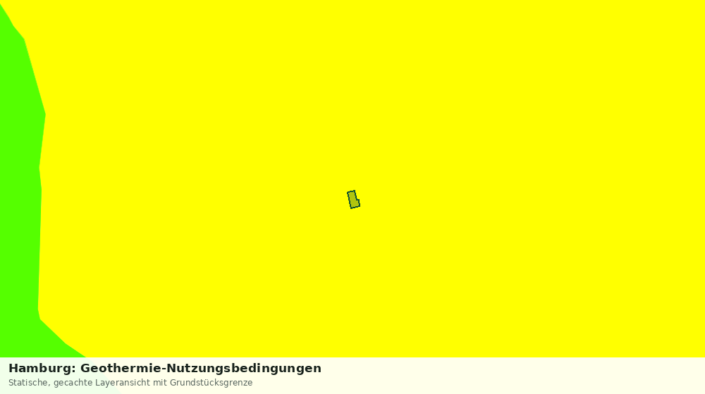 Statische Kartenansicht: Hamburg: Geothermie-Nutzungsbedingungen