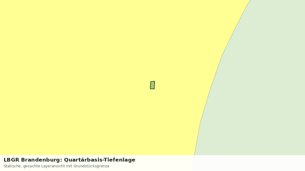Statische Kartenansicht: LBGR Brandenburg: Quartärbasis-Tiefenlage