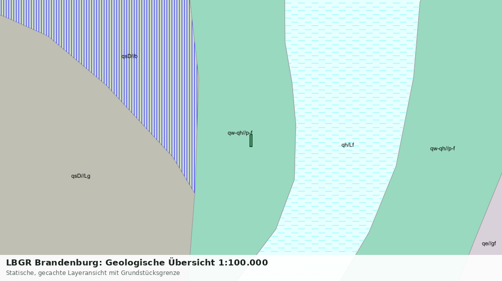Statische Kartenansicht: LBGR Brandenburg: Geologische Übersicht 1:100.000