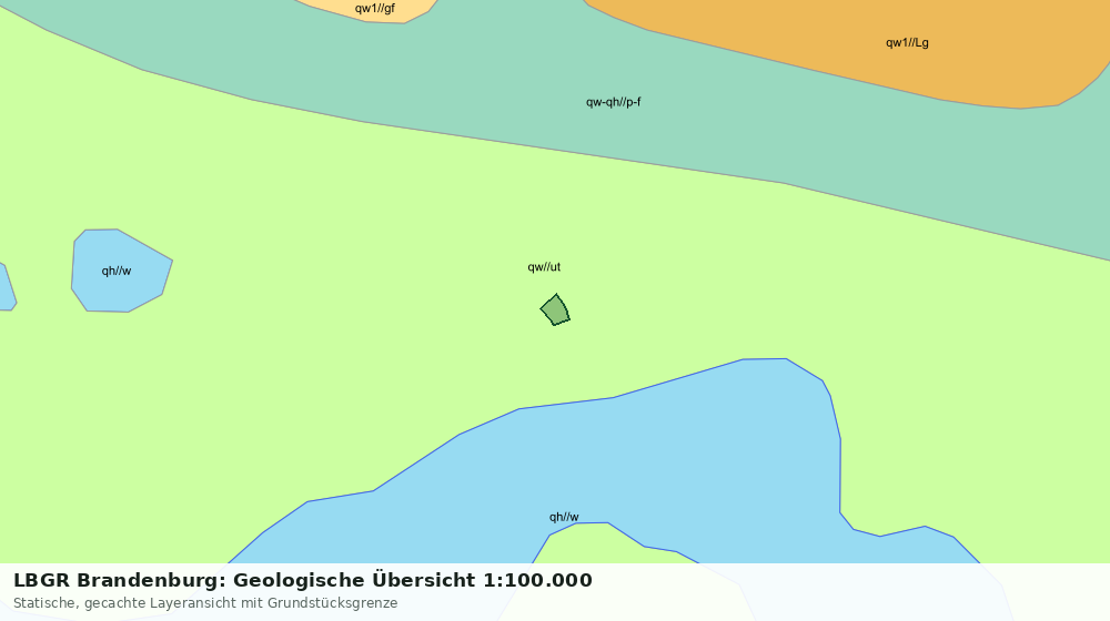 Statische Kartenansicht: LBGR Brandenburg: Geologische Übersicht 1:100.000