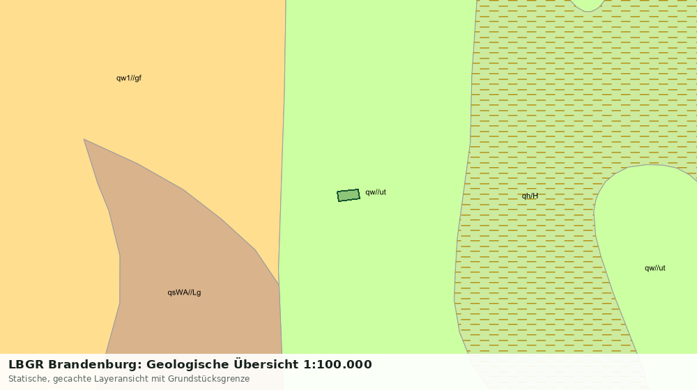 Statische Kartenansicht: LBGR Brandenburg: Geologische Übersicht 1:100.000
