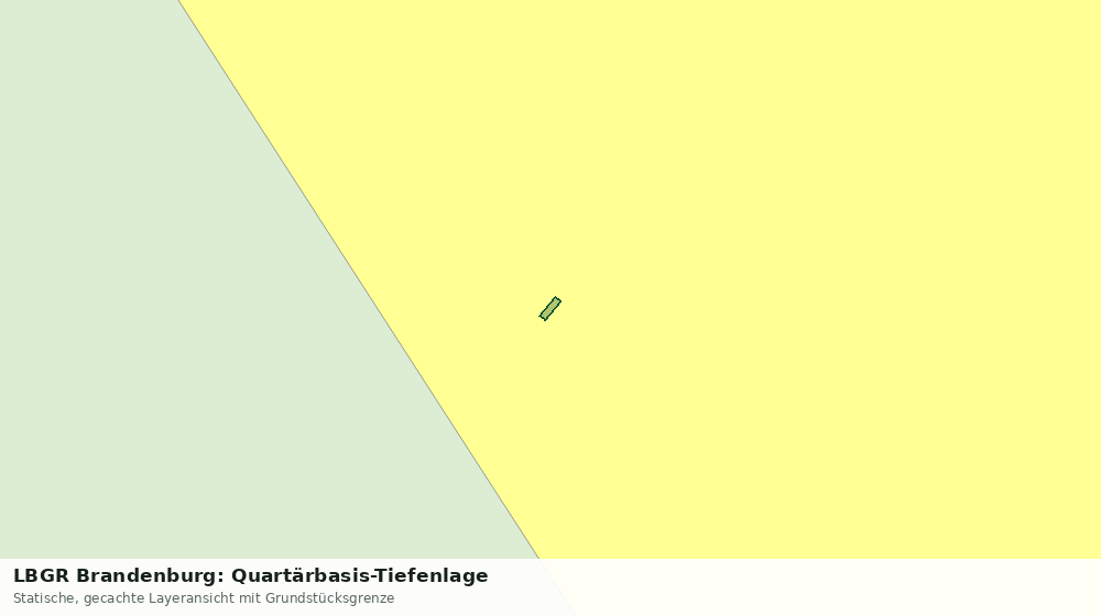 Statische Kartenansicht: LBGR Brandenburg: Quartärbasis-Tiefenlage