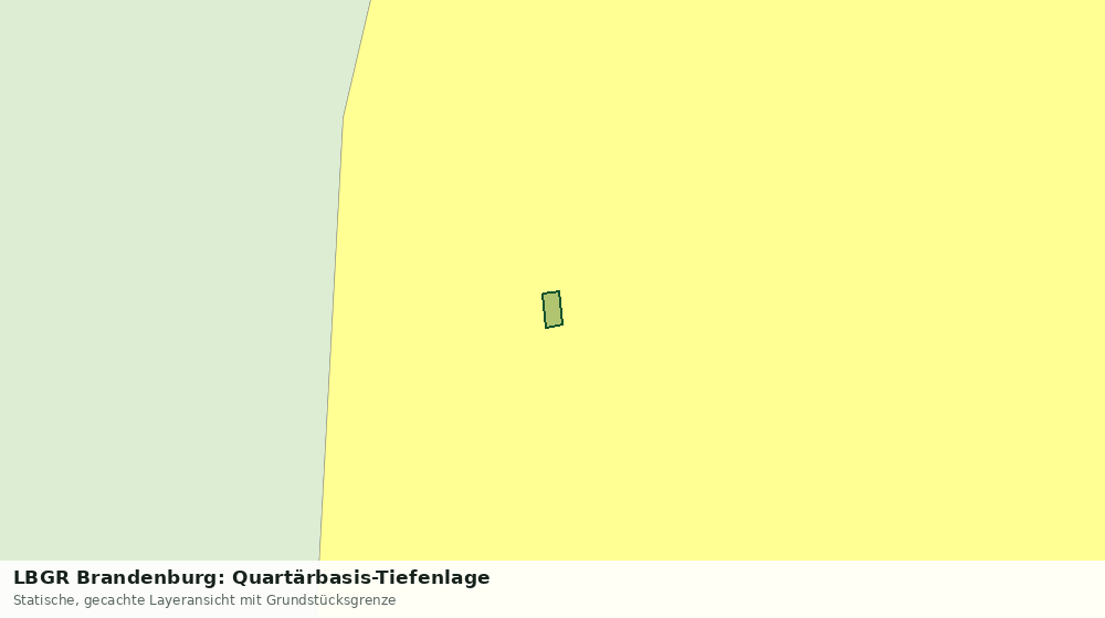 Statische Kartenansicht: LBGR Brandenburg: Quartärbasis-Tiefenlage