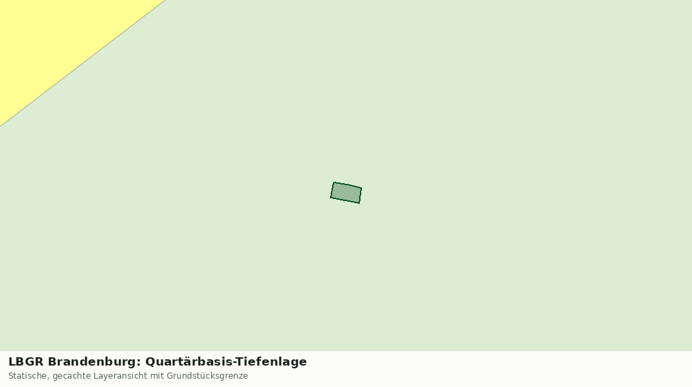 Statische Kartenansicht: LBGR Brandenburg: Quartärbasis-Tiefenlage