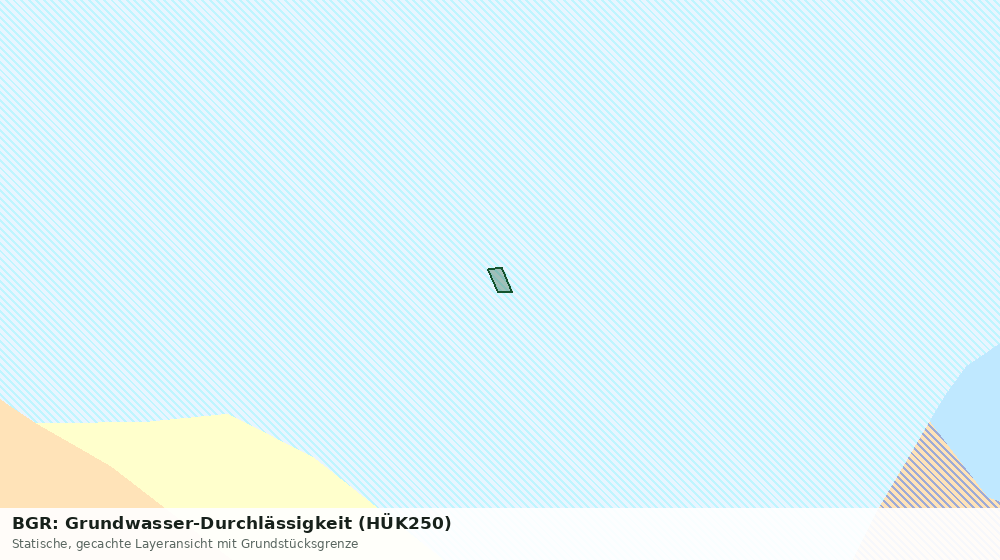 Statische Kartenansicht: BGR: Grundwasser-Durchlässigkeit (HÜK250)