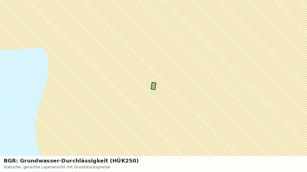 Statische Kartenansicht: BGR: Grundwasser-Durchlässigkeit (HÜK250)