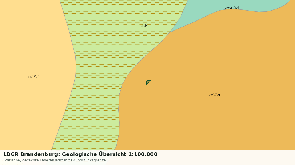 Statische Kartenansicht: LBGR Brandenburg: Geologische Übersicht 1:100.000