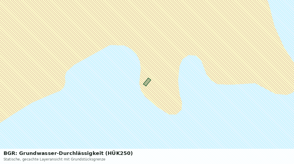 Statische Kartenansicht: BGR: Grundwasser-Durchlässigkeit (HÜK250)
