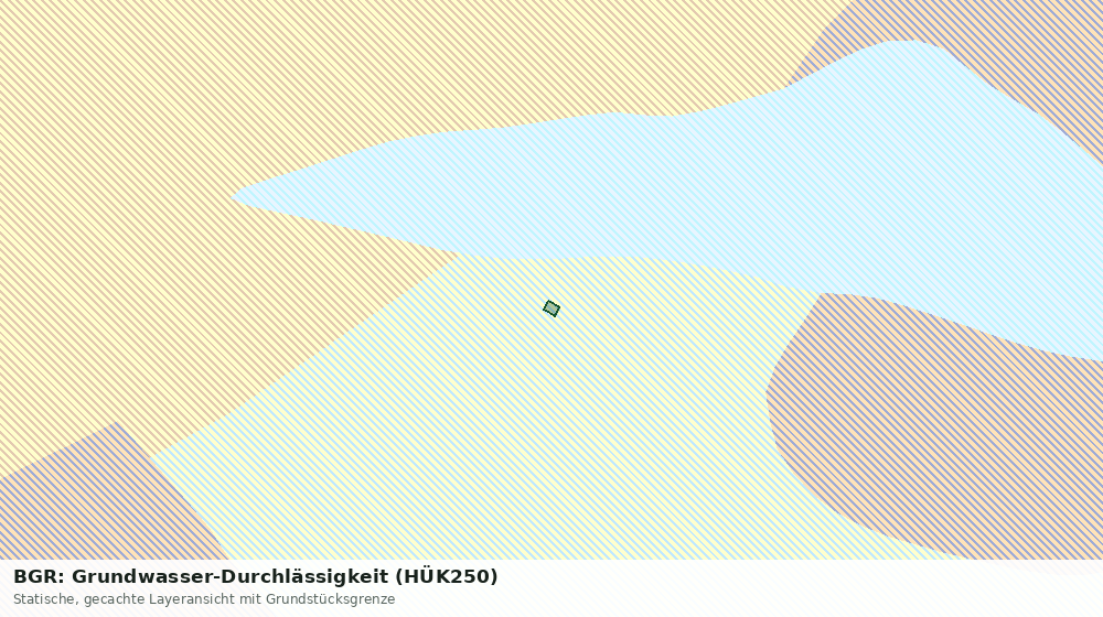 Statische Kartenansicht: BGR: Grundwasser-Durchlässigkeit (HÜK250)