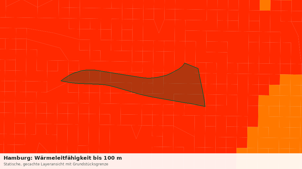 Statische Kartenansicht: Hamburg: Wärmeleitfähigkeit bis 100 m