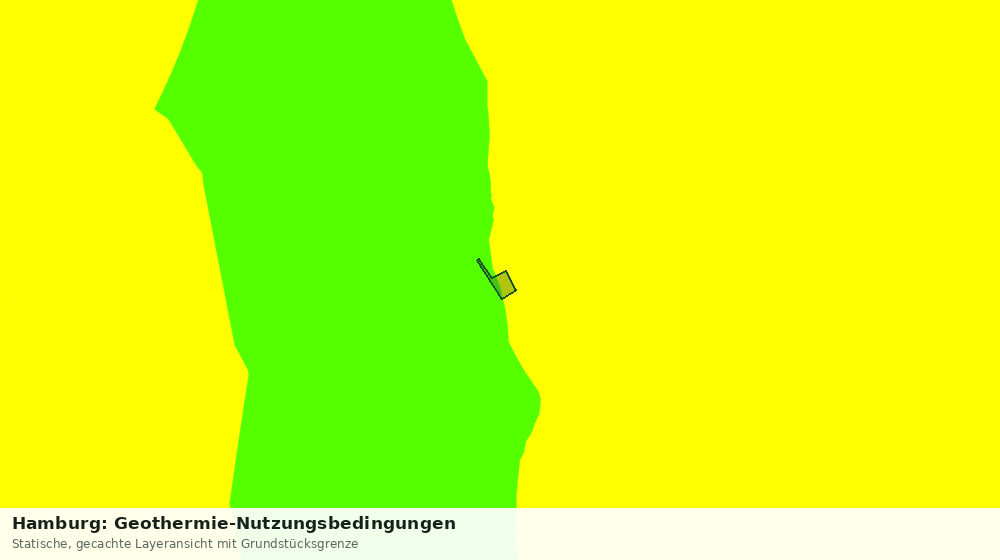 Statische Kartenansicht: Hamburg: Geothermie-Nutzungsbedingungen