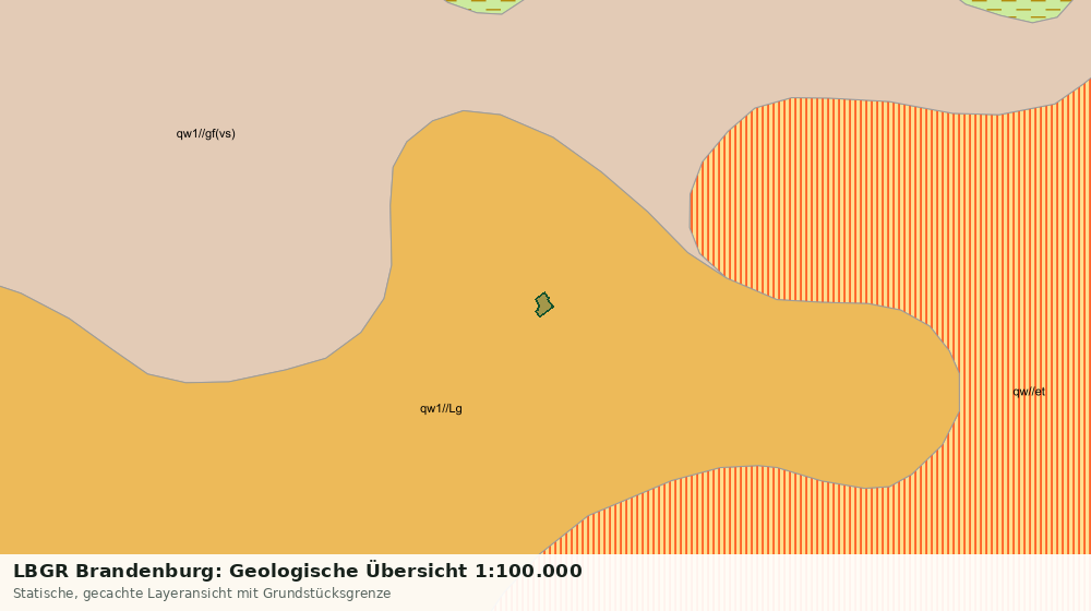 Statische Kartenansicht: LBGR Brandenburg: Geologische Übersicht 1:100.000