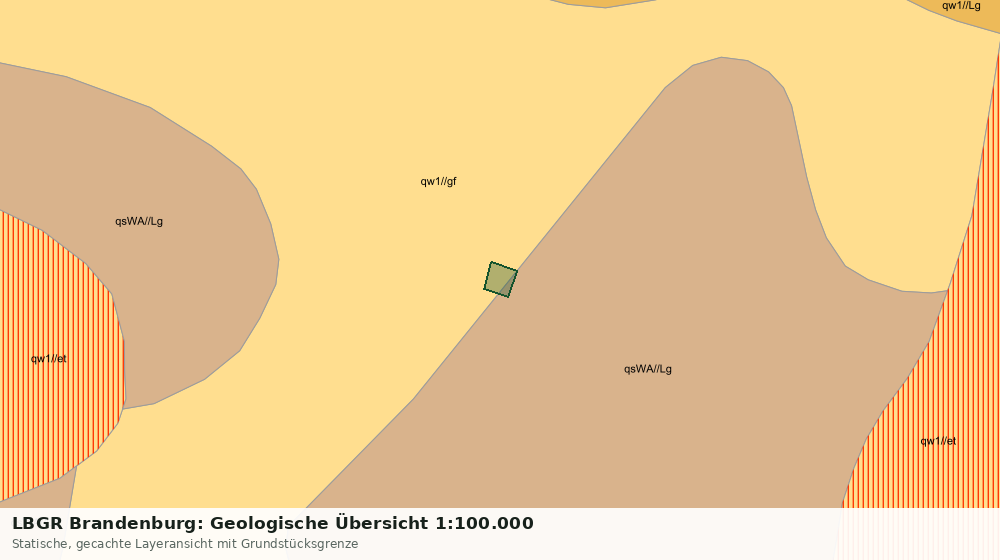 Statische Kartenansicht: LBGR Brandenburg: Geologische Übersicht 1:100.000
