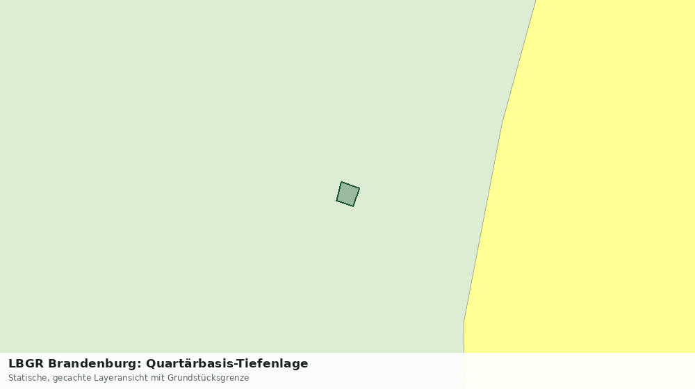 Statische Kartenansicht: LBGR Brandenburg: Quartärbasis-Tiefenlage