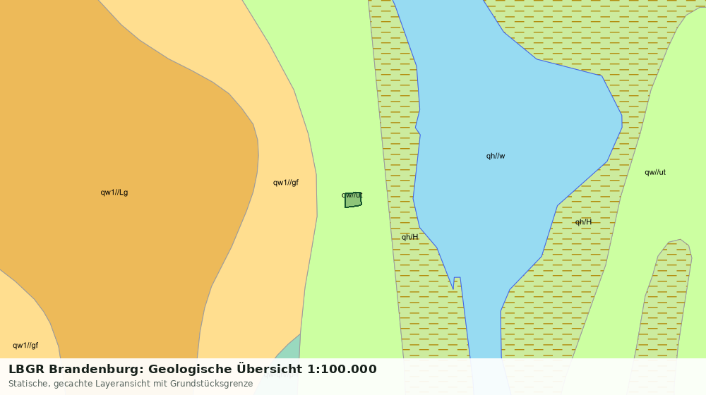 Statische Kartenansicht: LBGR Brandenburg: Geologische Übersicht 1:100.000