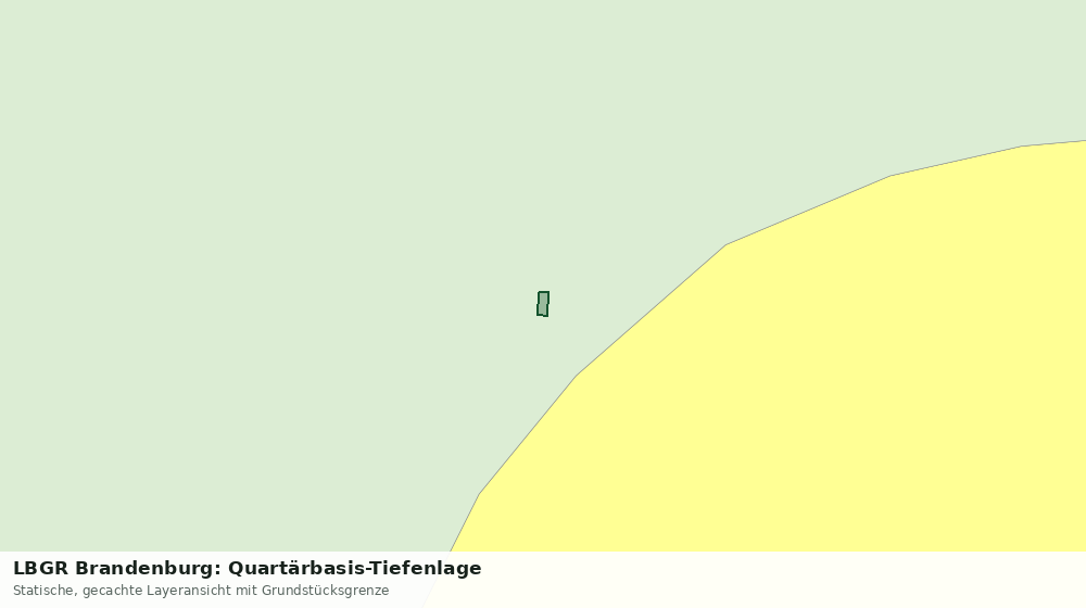 Statische Kartenansicht: LBGR Brandenburg: Quartärbasis-Tiefenlage