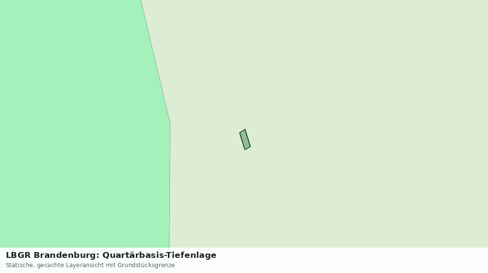 Statische Kartenansicht: LBGR Brandenburg: Quartärbasis-Tiefenlage