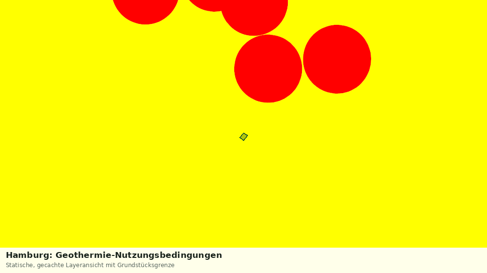 Statische Kartenansicht: Hamburg: Geothermie-Nutzungsbedingungen