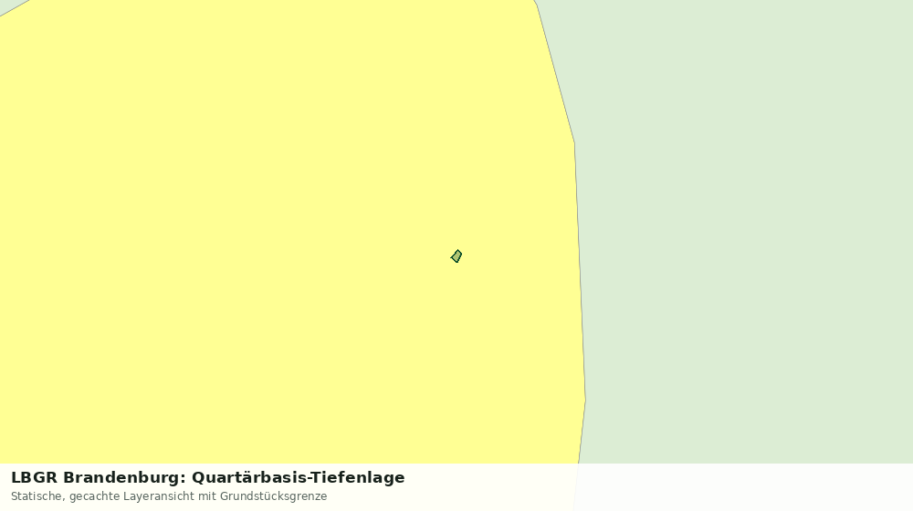 Statische Kartenansicht: LBGR Brandenburg: Quartärbasis-Tiefenlage