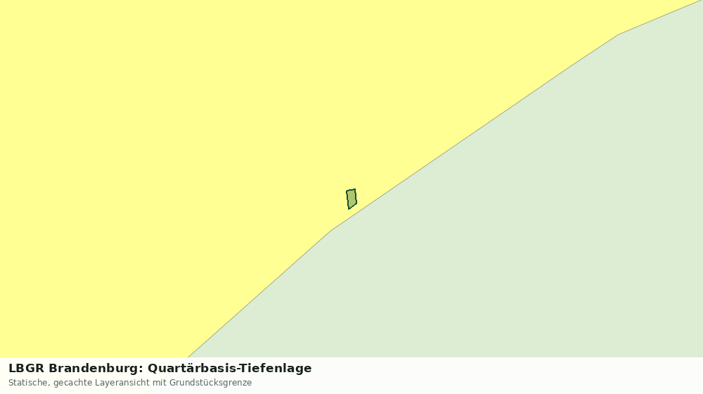 Statische Kartenansicht: LBGR Brandenburg: Quartärbasis-Tiefenlage