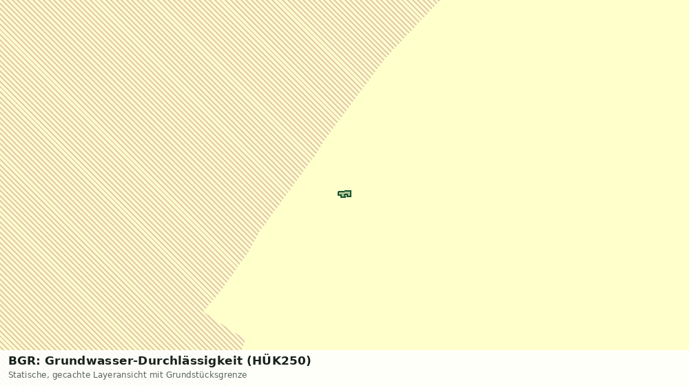 Statische Kartenansicht: BGR: Grundwasser-Durchlässigkeit (HÜK250)