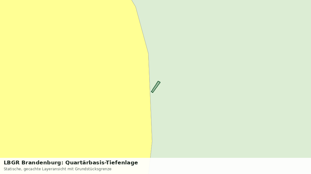 Statische Kartenansicht: LBGR Brandenburg: Quartärbasis-Tiefenlage