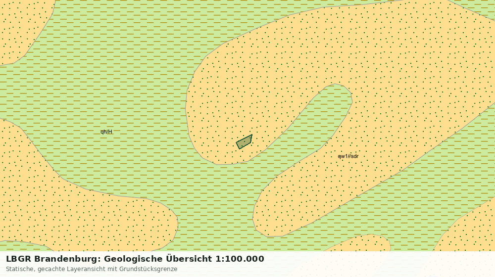 Statische Kartenansicht: LBGR Brandenburg: Geologische Übersicht 1:100.000