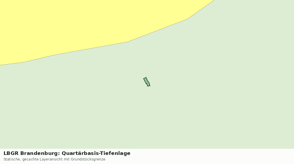 Statische Kartenansicht: LBGR Brandenburg: Quartärbasis-Tiefenlage
