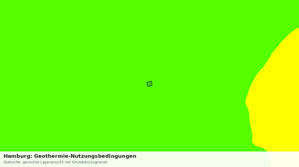 Statische Kartenansicht: Hamburg: Geothermie-Nutzungsbedingungen