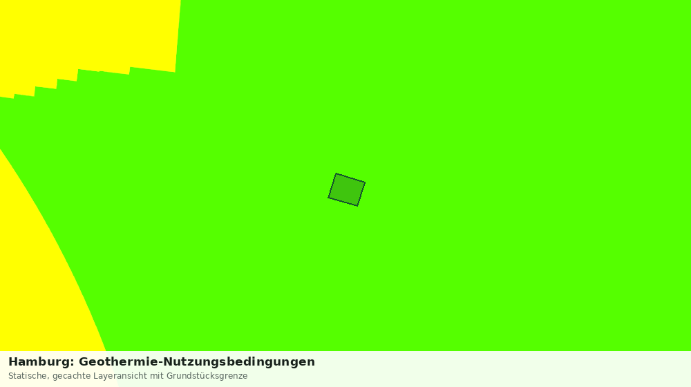 Statische Kartenansicht: Hamburg: Geothermie-Nutzungsbedingungen