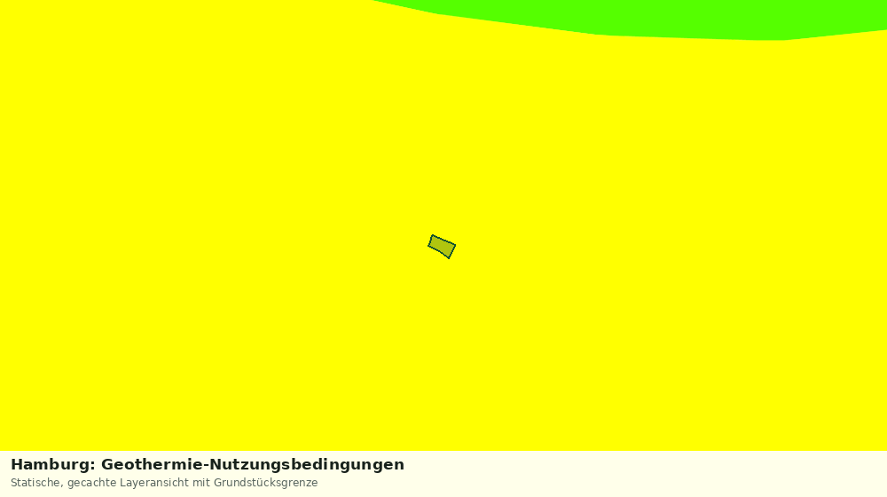 Statische Kartenansicht: Hamburg: Geothermie-Nutzungsbedingungen