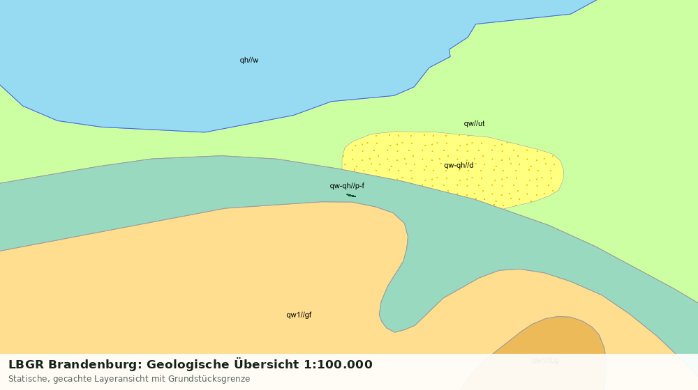 Statische Kartenansicht: LBGR Brandenburg: Geologische Übersicht 1:100.000