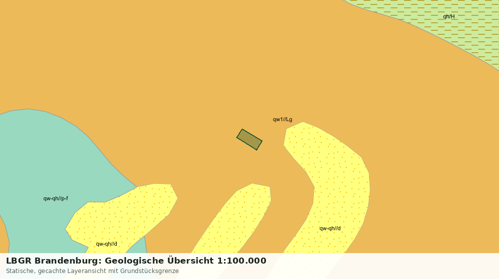 Statische Kartenansicht: LBGR Brandenburg: Geologische Übersicht 1:100.000
