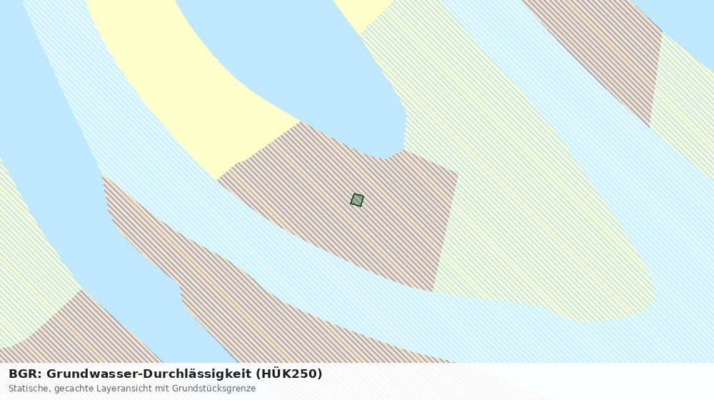 Statische Kartenansicht: BGR: Grundwasser-Durchlässigkeit (HÜK250)