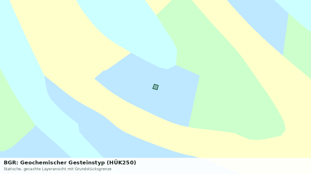 Statische Kartenansicht: BGR: Geochemischer Gesteinstyp (HÜK250)