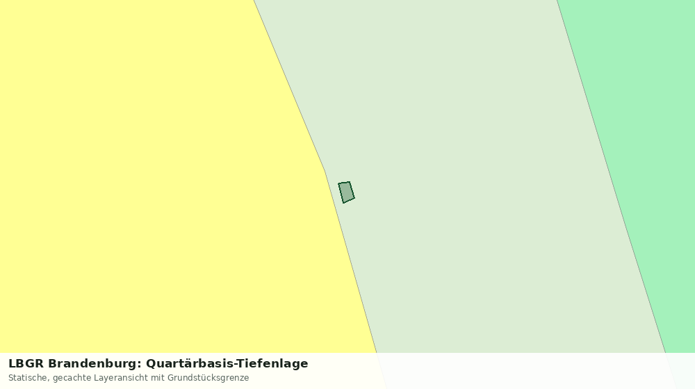 Statische Kartenansicht: LBGR Brandenburg: Quartärbasis-Tiefenlage