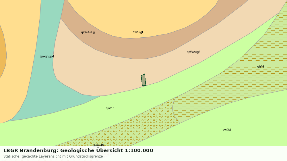 Statische Kartenansicht: LBGR Brandenburg: Geologische Übersicht 1:100.000