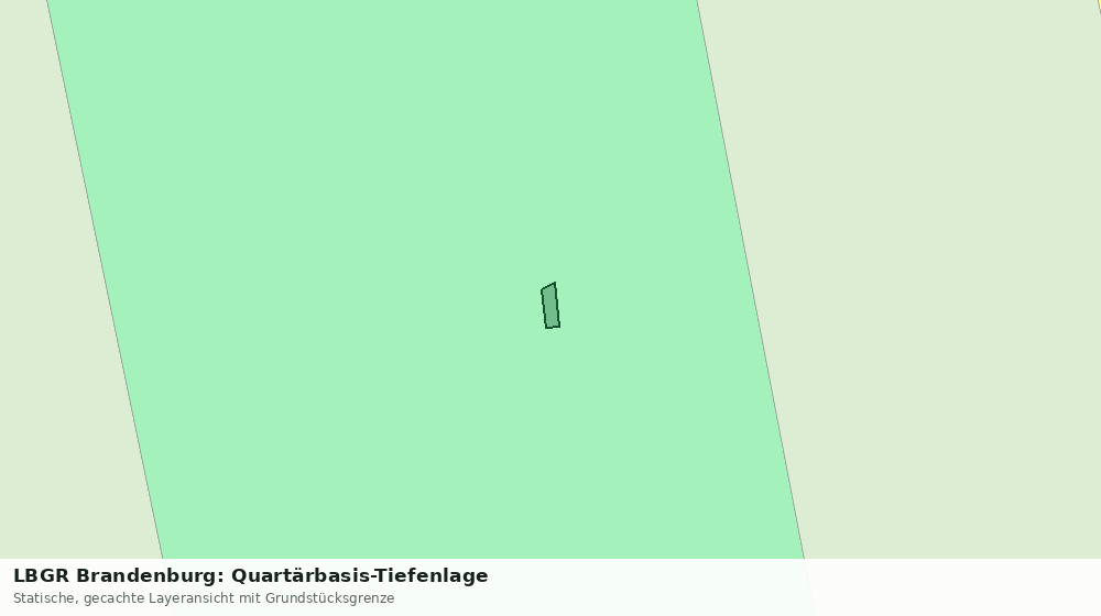 Statische Kartenansicht: LBGR Brandenburg: Quartärbasis-Tiefenlage