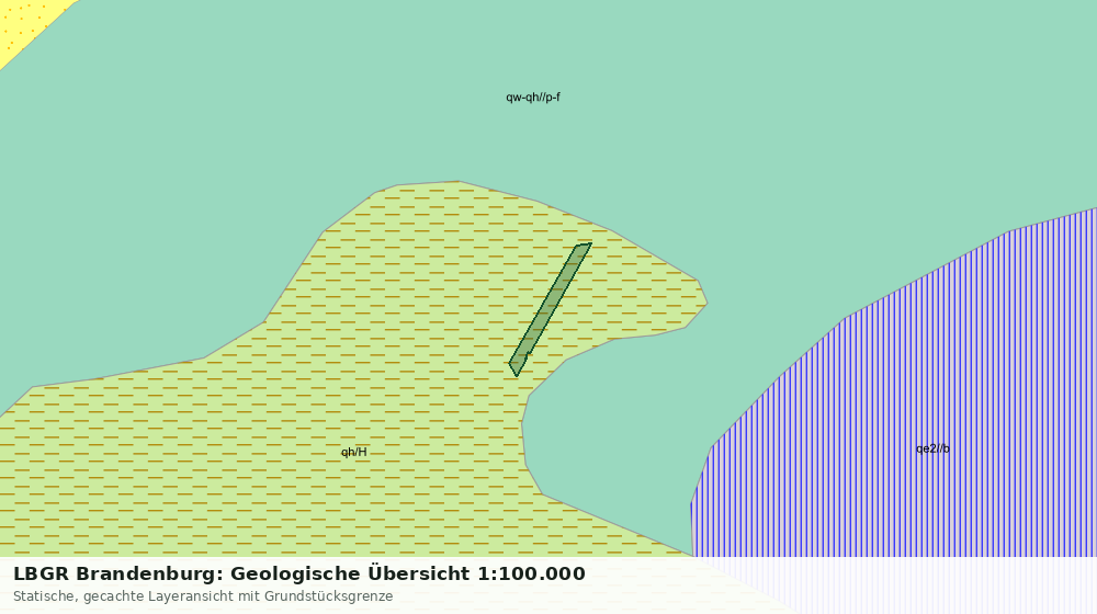 Statische Kartenansicht: LBGR Brandenburg: Geologische Übersicht 1:100.000