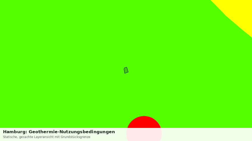 Statische Kartenansicht: Hamburg: Geothermie-Nutzungsbedingungen