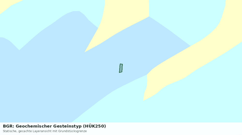 Statische Kartenansicht: BGR: Geochemischer Gesteinstyp (HÜK250)