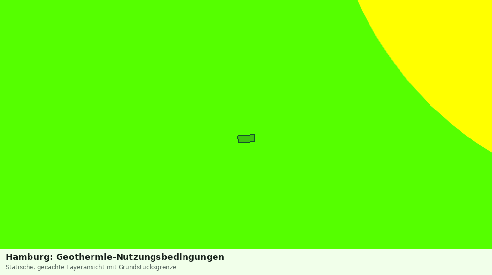 Statische Kartenansicht: Hamburg: Geothermie-Nutzungsbedingungen