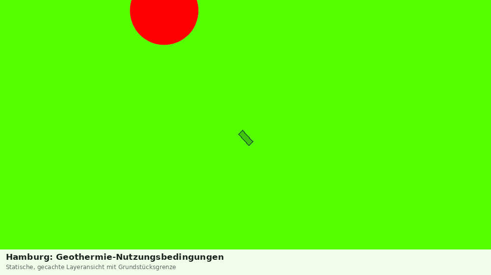 Statische Kartenansicht: Hamburg: Geothermie-Nutzungsbedingungen