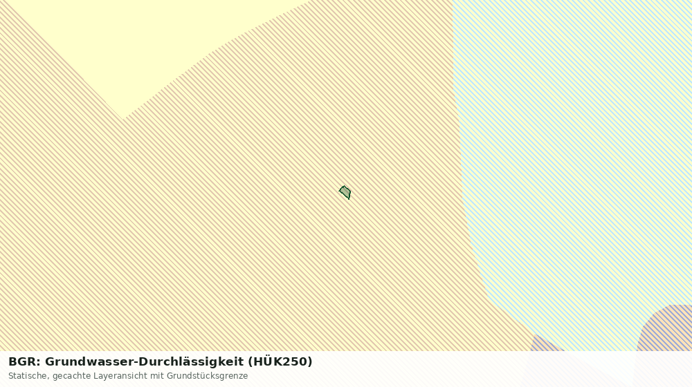 Statische Kartenansicht: BGR: Grundwasser-Durchlässigkeit (HÜK250)