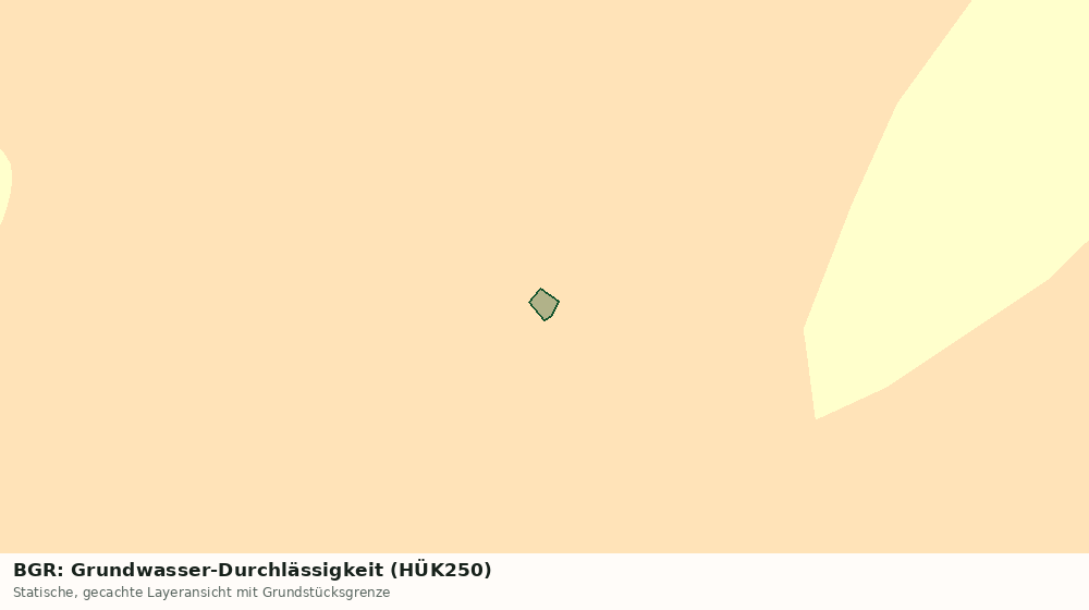 Statische Kartenansicht: BGR: Grundwasser-Durchlässigkeit (HÜK250)
